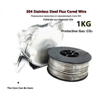 0.8Mm 1.0Mm 1Kg E304L Lasdraad Roestvrij Staal Flux Gevulde Draad 304 Metalen Lassen Beschermende Gas Co₂ voor Gas Lassen Machine