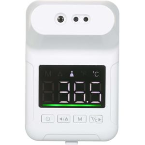Non-Contact Digitale Thermometer Voice Reading Muur Gemonteerde Infrarood Thermometer Met Lcd-scherm Koorts Alarm Geheugenfunctie