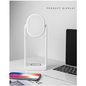 Draadloze Oplader Licht Bureaulamp Laders Led Smart Touch Telefoon Oplader Make-Up Spiegel Voor Slaapkamer Iphone 12 11 Pro Huawei xiaomi