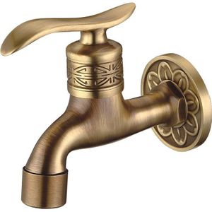 Vidric Bibcock Kraan Lange Tuin Kraan Antiek Messing Badkamer Mop Wastafel Kranen Wall Mount Wasmachine Water Kranen Tuin 170