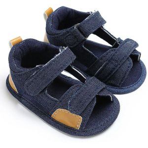 Baby Baby Jongens Zachte Katoenen Sandalen Baby Zomer Met Antislip Suede Sandalen Platte Zolen Voor Peuter Jongen 0 Tot 18M