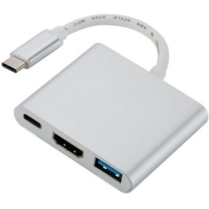 Type C Naar Hdmi USB3.1 Hub Hdmi 3 In 1 Converter Dex Voor Macbook Pro/Air Thunderbolt 3 Docking station