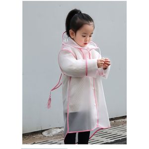 Kinderen Regenjas Meisjes Regenjassen Kind Poncho Waterdichte Poncho Regenkleding Eva Hooded Transparante Baby Jongens Regenkleding 35