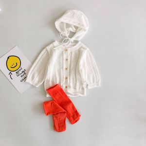 Baby Meisje Lente Kleding Kids Jongens Herfst Lange Mouw Truien + Hoeden Leuke Kleur Flexibele Kleding Pasgeboren Open stitch