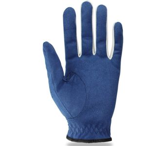 6 Pcs Golf Handschoenen Mannen Blauw Microfiber Alle Weer Gedragen Op Linkerhand Voor Rechtshandige Golfer