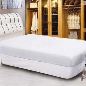 Aankomst 100% Polyester Bed Matrashoes Matras topper Protector Pad Hoeslaken Beddengoed met Elastische twin bed