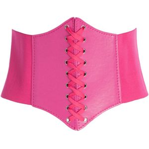 Faja Vrouwen Elastische Afslanken Extra Brede Strakke Corset Lumbale Terug Brede Riem Pu Vrouwelijke Modellering Riem Brede Taille Riem Dames