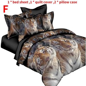 7 type 200*230 Dekbedovertrek set thicken bed cover lakens gewatteerde sprei laken 3D Animal prints freeship Dekbedovertrek