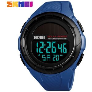 Skmei Solar Power Mannen Digitale Horloge Sport Horloges Chronograaf 5Bar Waterdicht Horloge Mannen Klok Relogio Masculino 1405