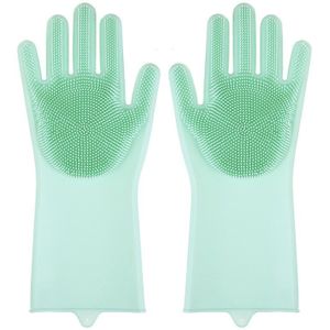 1 Paar Siliconen Handschoenen Keuken Schoonmaken Afwassen Handschoenen Magic Scrubber Rubber Afwas Handschoenen Gereedschap Keuken Gadgets