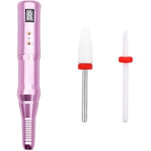 Elektrische Nail Boor Set, Oplaadbare Usb Nail Boor Draagbare Manicure Machine Elektrische Nagelvijl Pen Bits Cutter