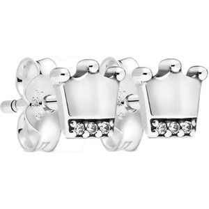 Originele Me Collection My Crown Stud Oorbellen Met Crystal Voor Vrouwen 925 Sterling Silver Earring Diy Europa Sieraden