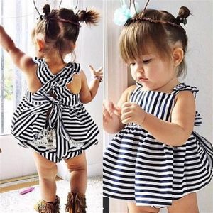 Tanguoant Zomer Meisje Kleding Set Baby Wedding Suits Prinses Streep Kinderkleding Meisjes Kleding