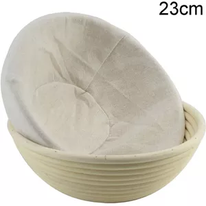 Allecto plus - Set van 3 rieten broodmanden voor fruit en groente in de keuken Allecto plus - Set van 3 rieten broodmanden voor fruit en groente in de keuken