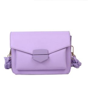 Yogodlns Mode Schoudertassen Gevlochten Schouderband Vrouwen Gevlochten Pu Lederen Crossbody Tassen Lady Draagbare Handtas Effen Kleur