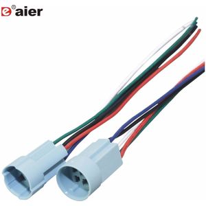 16/19/22mm Push Button Switches Platte Pins Type Connector Drukknop Socket Met Kabel 1400mm snelle Plug shell