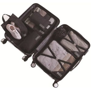 opvouwbare reistas 7 stuk pak bagage organizer bag travel levert koffer sorteren zak kleding verpakking cubes duffle tas