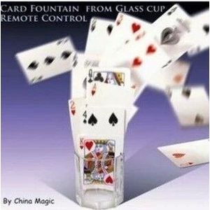 Card Fontein Van Glas Cup Afstandsbediening-goocheltrucs, mentalisme, illusie, gimmick, podium, accessoires, kaart,