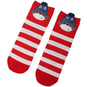 Rode Sokken Dames Cartoon Kerst Sokken Katoen Vrouwen Sokken Leuke Japanse Straight Sokken Dames Sokken Herfst En Winter