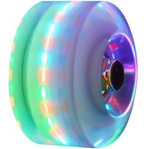 32*58mm Originele Led Knippert 82A PU Skates Wiel Quad Skates Wielen met Lagers Magnetische Kern Dubbele Roller 8 stks/set