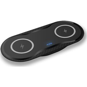 Fdgao 20W Qi Draadloze Oplader Pad Dual 10W Opladen Dock Station Voor Iphone 11 X Xs Xr 8 airpods 2 Pro Samsung S20 S10 Note 10 9