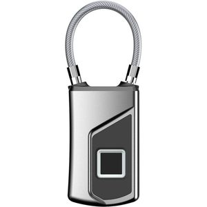 Smart Thumbprint Deur Hangsloten Oplaadbare Deurslot Vingerafdruk Smart Hangslot Usb Keyless Quick Unlock