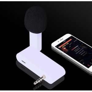Mobiele Telefoon Live Broadcast Microfoon Met Oortelefoon Jack Condensator Microfoon 54DB