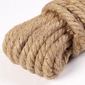 QUANFANG (3,4, 6,8, 10,11) mm henneptouw natuurlijke linnen jute Voor DIY wrap touw Kerst activiteiten feestartikelen Craft Decor