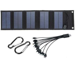 Opvouwbaar Zonnepaneel 75W Usb Zonnecel Draagbare Vouwen Waterdichte 5V Lader Outdoor Mobiele Power Batterij Zon Opladen