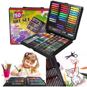 Tiptop 150 Stuks Aquarel Potloden Kleurpotloden Kinderen Tekening Gereedschap Markeerstift Krijt Potlood Levert Schilderen Arts Set Voor Kids