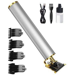 Mannen Trimmer Tondeuse, Usb Cordless, Nul Detail Baard Scheermes Kapsel Kit, waterdichte Titanium En Keramische Messen