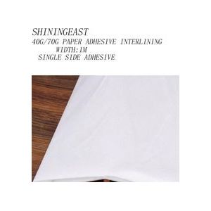 10 m/partij 40g 70g/1m breedte wit een klevende papier interlining voeringen voor patchwork tas naaien craft diy accessories1714
