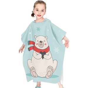 Microfiber Kids Strand Badjas Veranderende Gewaad Poncho Met Kap Surf Poncho Compact Quick Dry Hooded Handdoeken