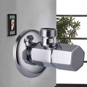 Universele Koperen Warm En Koud Water Switch Moderne Hoek Stop Afsluiter Voor Keuken Wc Boiler sink