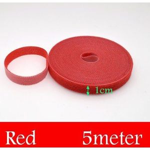 5Meter/Roll Herbruikbare Kabel Bandjes Kabelbinders Zelfklevende Haak-En-Loop Nylon Bevestiging Tape haak Bandjes Draad Organisator
