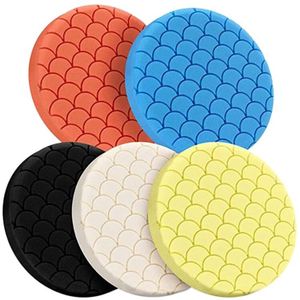 5Pcs Polijsten Buffing Spons Pads Kit Voor Auto Buffer Polijstmachine Schuren, Waxen, Polijsten, Afdichting Glazuur