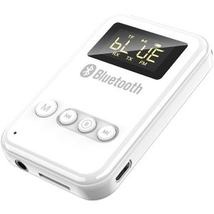 Bluetooth 5.0 Audio Zender Ontvanger Lcd 3.5Mm Jack Aux Draadloze Adapter Voor Auto Kit Pc Tv Speaker Hoofdtelefoon Fm zender