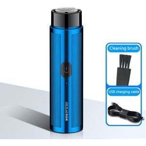 Mini Usb Elektrische Scheerapparaat Scheerapparaat Draagbare Roterende Snijkop Baard Stoppels Trimmer