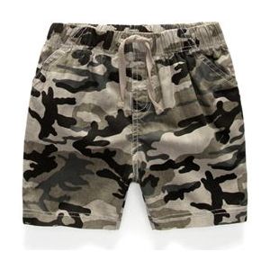 Kinderen Jongens Shorts Actieve Mode Afdrukken Camouflage Elastische Taille Katoen Kinderen Shorts Voor 2-8 Jaar Kids