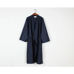 Mannen Katoen Gewaden Mode Effen Nachtkleding Japanse Stijl Kimono Badjas Yukata Jassen Nachtkleding
