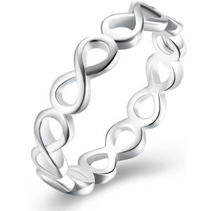 Modyle 2022 Infinity Ring Voor Vrouwen Zilver-Kleur Bruiloft Sieraden