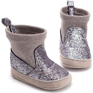 Slip Op Baby Meisje Schoenen Glitter Sequin Bling Soft Sole Crib Pasgeboren Schoenen Zachte Prinses Laarzen 0-18 Maanden