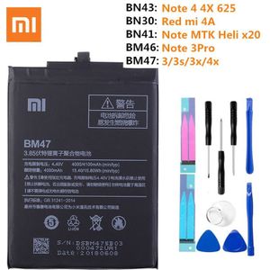 Toepassing op Xiaomi Redmi 4A Note3 3 Pro 3 3 S 3X 4X Batterij Hongmi 4A 3 S 4X MTK helio X20 Note 4 Global Snapdragon 625 Batterij