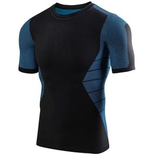 Mannen Compressie Body Shaper Undershirts Korte Mouwen Tank Tops Ademend Warm Thermische O Hals Elastische Ondergoed