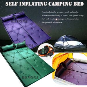 Zelfopblaasbare Camping Roll Mat Pad Slapen Bed Opblaasbare Lucht Matras + Tas