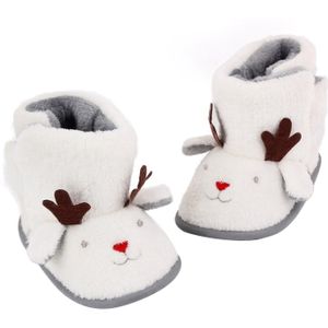 3-12M Winter Pasgeboren Baby Baby Jongen Meisje Warme Laarzen Kerst Herten Snowboots Leuke Xmas