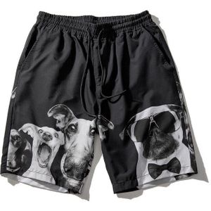 YASUGUOJI Zomer Toevallige Heren Board Shorts Mode Cartoon Hond Print Shorts Mannen sneldrogende Shorts Mannen Shorts strand