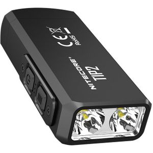 100% Originele Mini Licht NITECORE TIP2 CREE XP-G3 S3 720 lumen USB Oplaadbare Sleutelhanger Zaklamp met Batterij