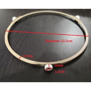 Magnetron Onderdelen Rack ring Plastic ronde trapas met kleine wielen 1.5 cm diameter 22.2 cm