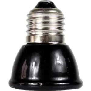 E27 Mini Infrarood Keramische Verwarming Lamp Lift Globe Lamp Voor Dier Reptiel-Zwart-Zwart, 100W